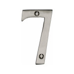 M Marcus Heritage Brass Numeral 7 - Face Fix 76mm Slimline font